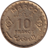 10 francs - Morroco