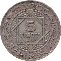 5 francs - Morroco