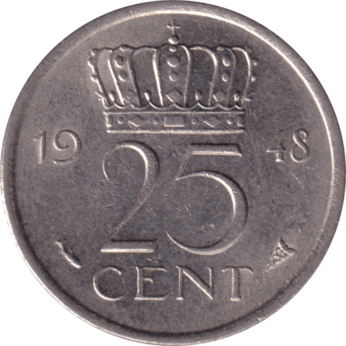 25 cents - Pays-Bas