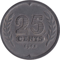 25 cents - Pays-Bas