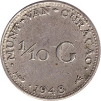 1/10 gulden - Pays-Bas