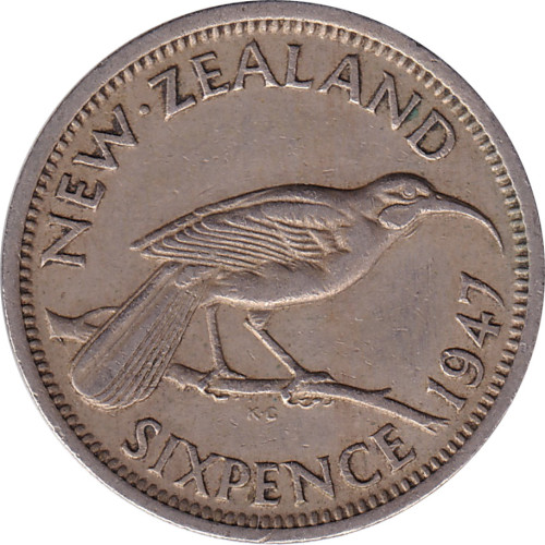 6 pence - Nouvelle Zélande