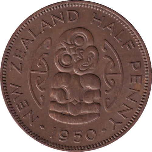 1/2 penny - New Zealand