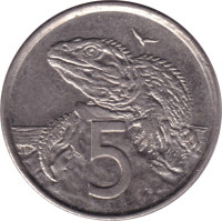 5 cents - Nouvelle Zélande