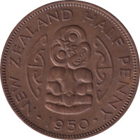 1/2 penny - New Zealand