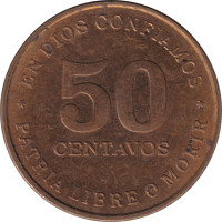 50 centavos - Nicaragua