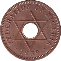 1/2 penny - Nigeria