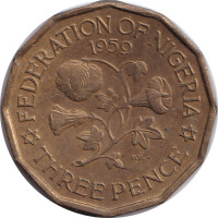 3 pence - Nigeria