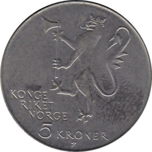 5 kroner - Norvège