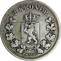 2 kroner - Norvège