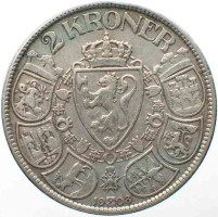 2 kroner - Norvège