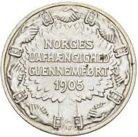 2 kroner - Norvège