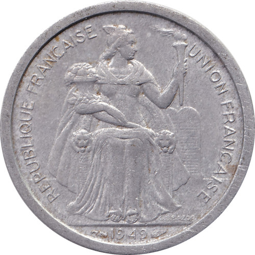 2 francs - Pacific Franc