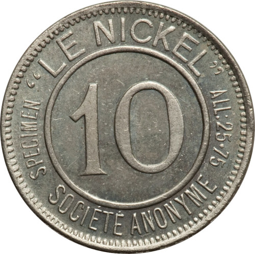 10 centimes - Franc pacifique