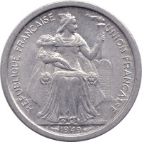 2 francs - Pacific Franc