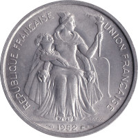 5 francs - Pacific Franc