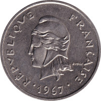 10 francs - Franc pacifique