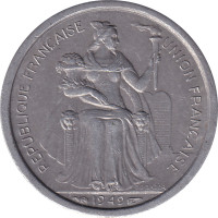 1 franc - Franc pacifique