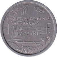 1 franc - Franc pacifique