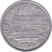 5 francs - Pacific Franc