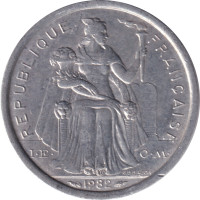 1 franc - Franc pacifique