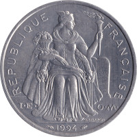 5 francs - Pacific Franc