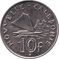 10 francs - Pacific Franc