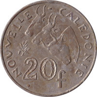 20 francs - Franc pacifique