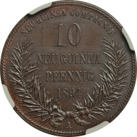 10 pfennig - Papua New Guinea