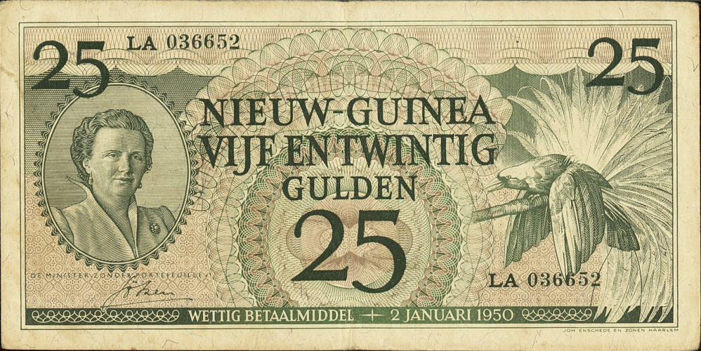 25 gulden - Papouasie-Nouvelle-Guinée