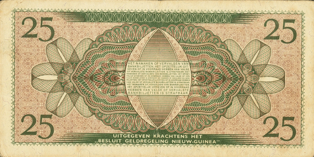 25 gulden - Papouasie-Nouvelle-Guinée