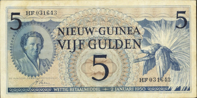 5 gulden - Papouasie-Nouvelle-Guinée