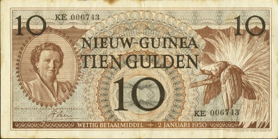 10 gulden - Papouasie-Nouvelle-Guinée