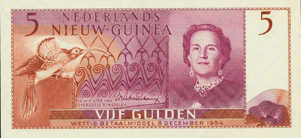 5 gulden - Papouasie-Nouvelle-Guinée