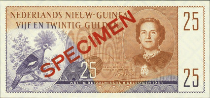 25 gulden - Papouasie-Nouvelle-Guinée