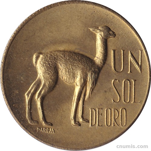 Peru - 1 sol Coat of Arms et Lama (1966-1975) - www.cnumis.com