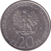 20 zlotych - Pologne