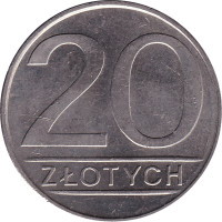 20 zlotych - Pologne