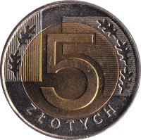 5 zlotych - Pologne