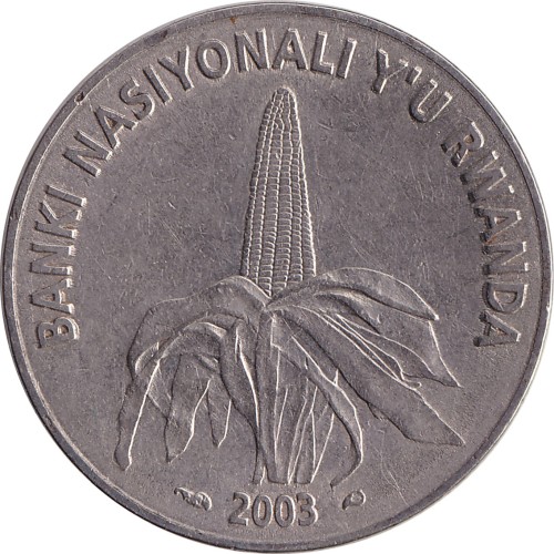 50 francs - Rwanda