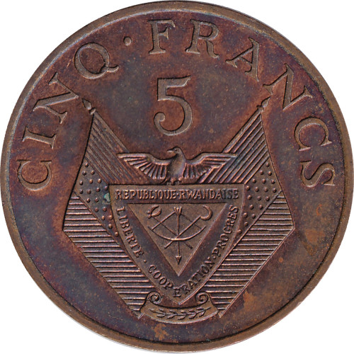 5 francs - Rwanda