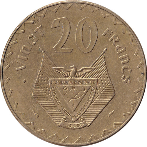 20 francs - Rwanda