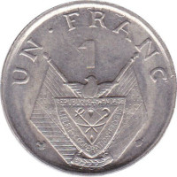 1 franc - Rwanda