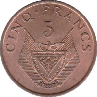 5 francs - Rwanda