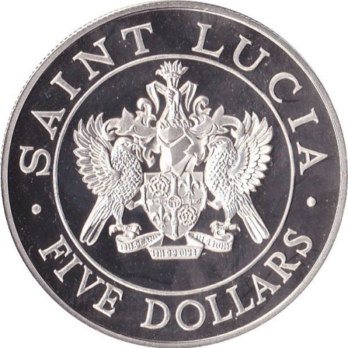 5 dollars - Sainte Lucie