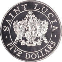 5 dollars - Saint Lucia