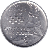 2 lire - San Marino