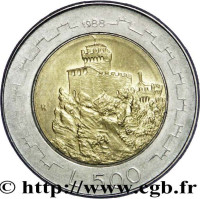 500 lire - Saint Marin