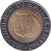 500 lire - San Marino