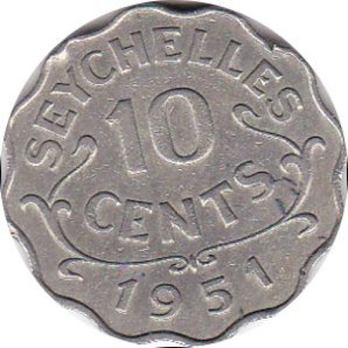 10 cents - Seychelles